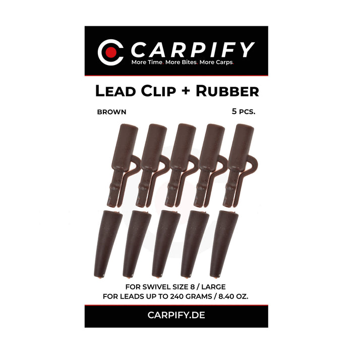 Lead Clip + Rubber - 5 Stk.