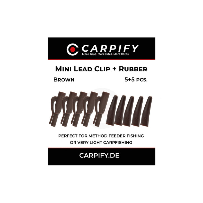 Mini Lead Clip + Tail Rubber - 5 Stk. - Carpify - Carpify