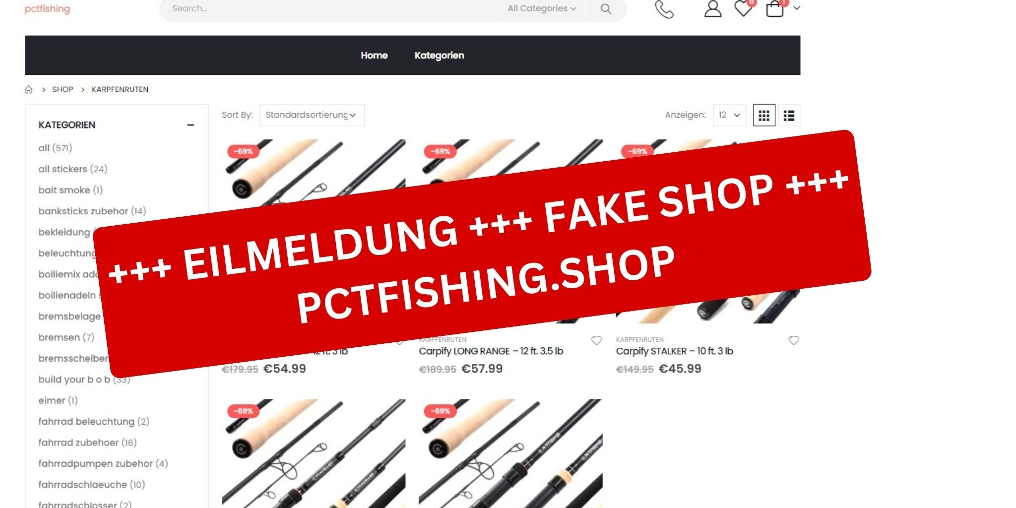 EILMELDUNG! Fake Shop aufgetaucht!